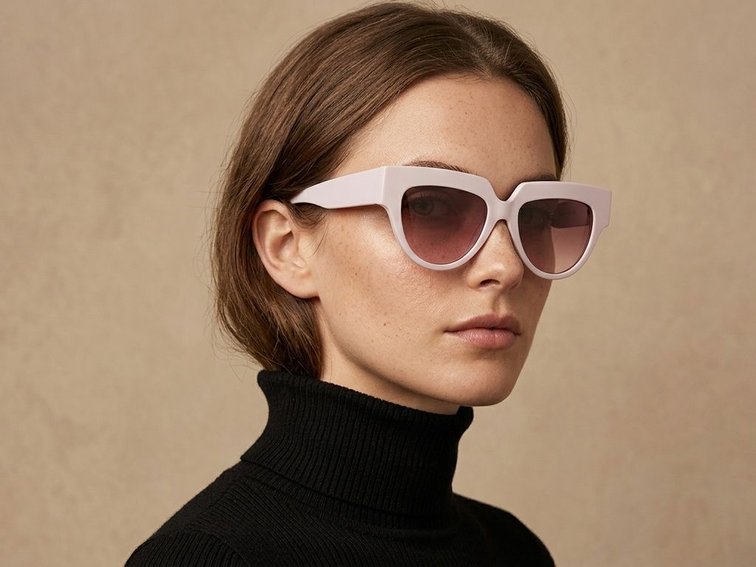 Butterfly Pink Acetate Sunglasses #BS2607-0086