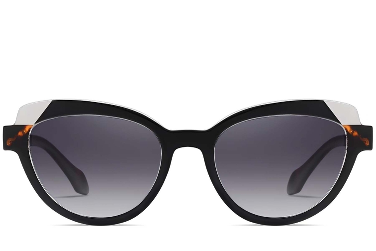 Butterfly Black Acetate Sunglasses #BS2607-0087