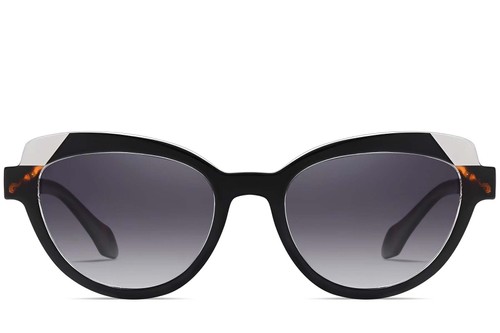 Butterfly Black Acetate Sunglasses #BS2607-0087