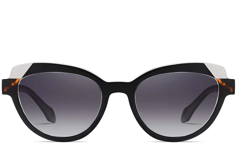 Butterfly Black Acetate Sunglasses #BS2607-0087