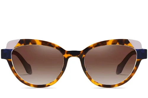Lunettes de soleil papillon en acétate écaille de tortue #BS2607-0088