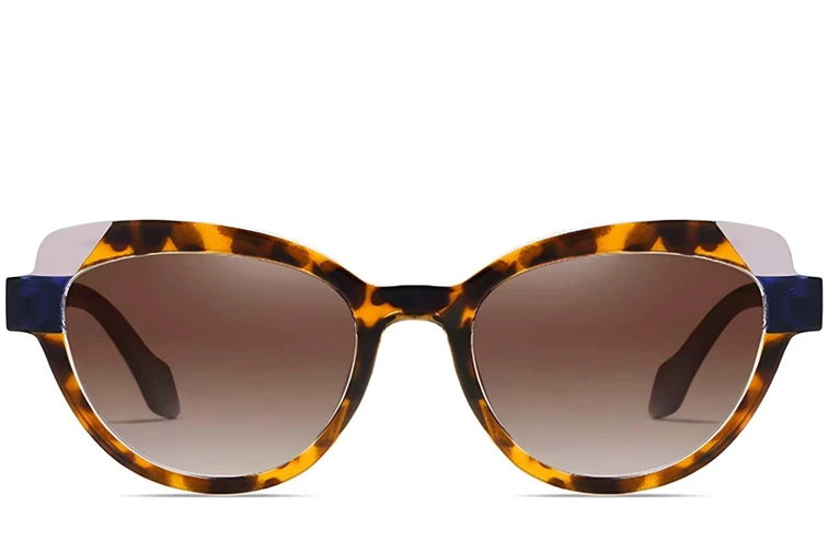 Gafas de sol de acetato con forma de mariposa y carey # BS2607-0088