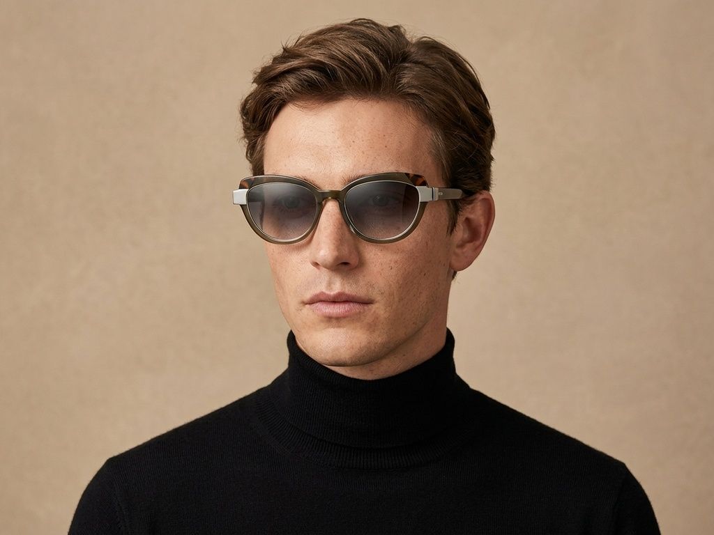 Butterfly Green Acetate Sunglasses #BS2607-0091