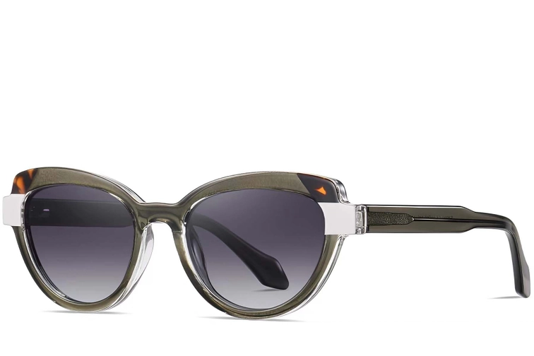 Butterfly Green Acetate Sunglasses #BS2607-0091