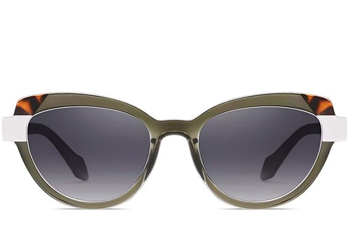 Butterfly Green Acetate Sunglasses #BS2607-0091