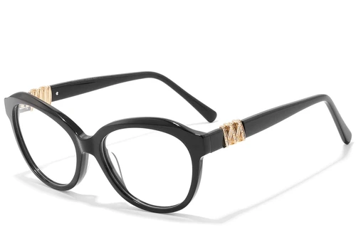Butterfly Black Acetate Glasses #BS2607-0093
