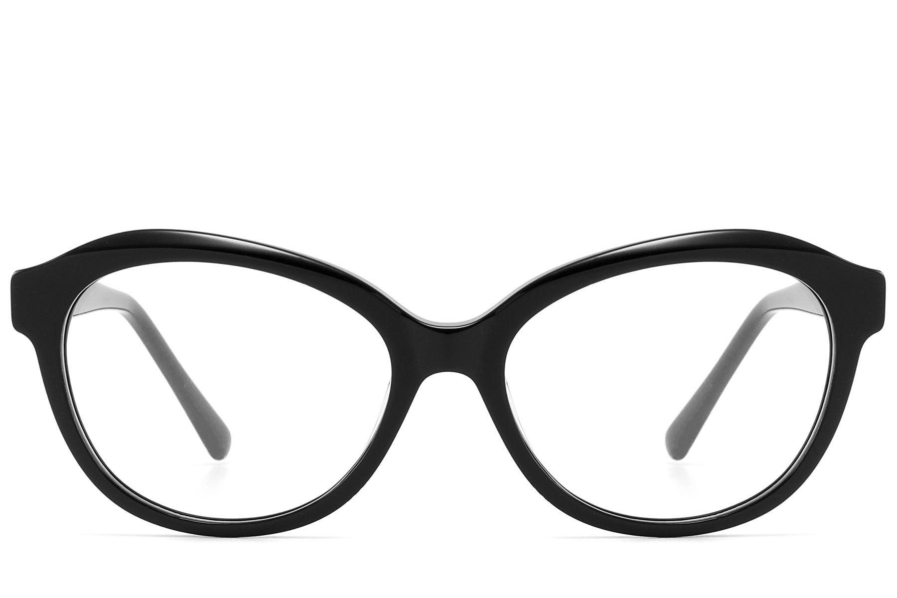 Butterfly Black Acetate Glasses #BS2607-0093