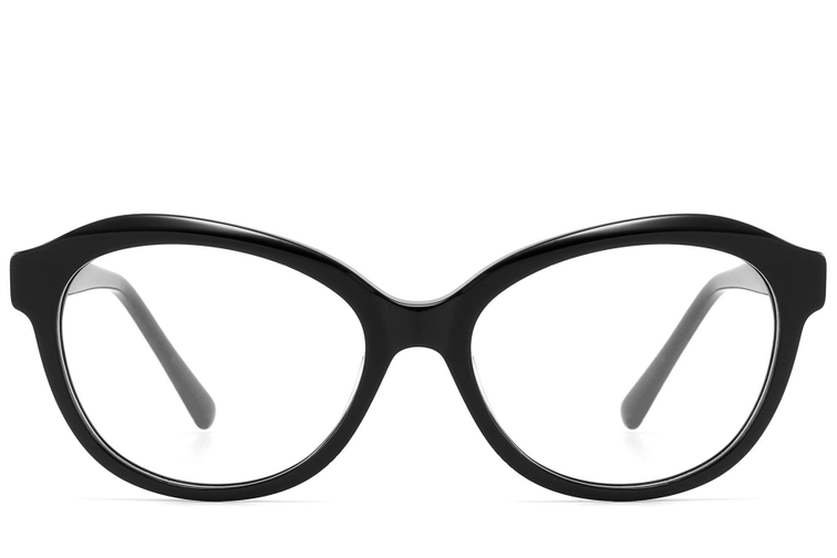 Butterfly Black Acetate Glasses #BS2607-0093