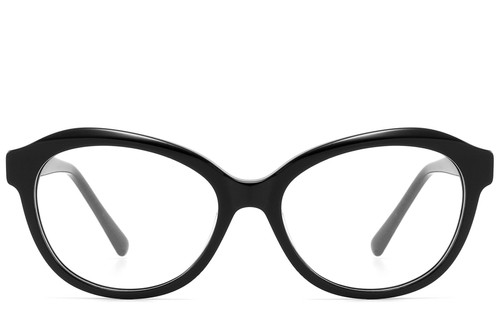 Butterfly Black Acetate Glasses #BS2607-0093