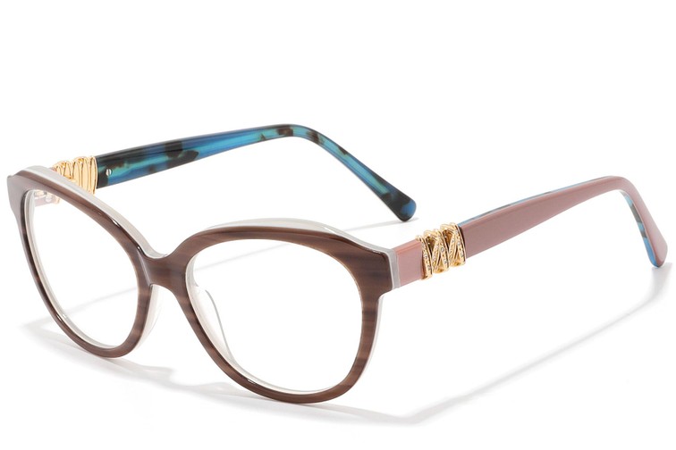 Butterfly Brown Acetate Glasses #BS2607-0094