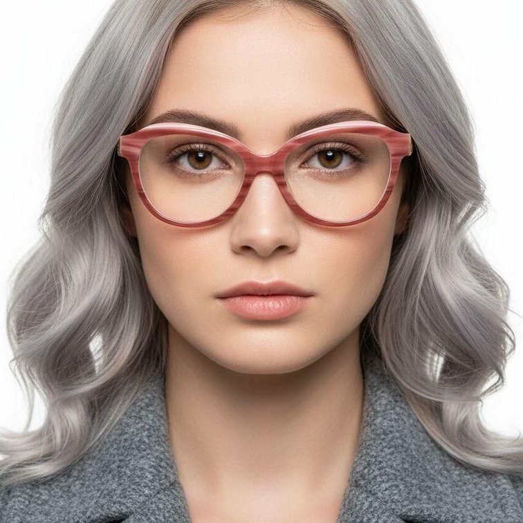 Butterfly Red Acetate Glasses #BS2607-0096