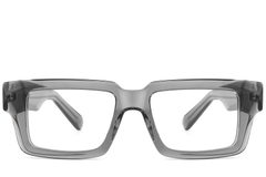 Rechteckige graue Acetatgläser #BS2607-0099