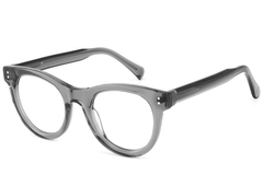 Round Gray Acetate Glasses #BS2607-0104