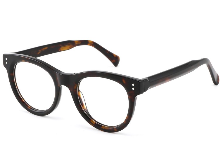 Gafas redondas de acetato de carey n.° BS2607-0105