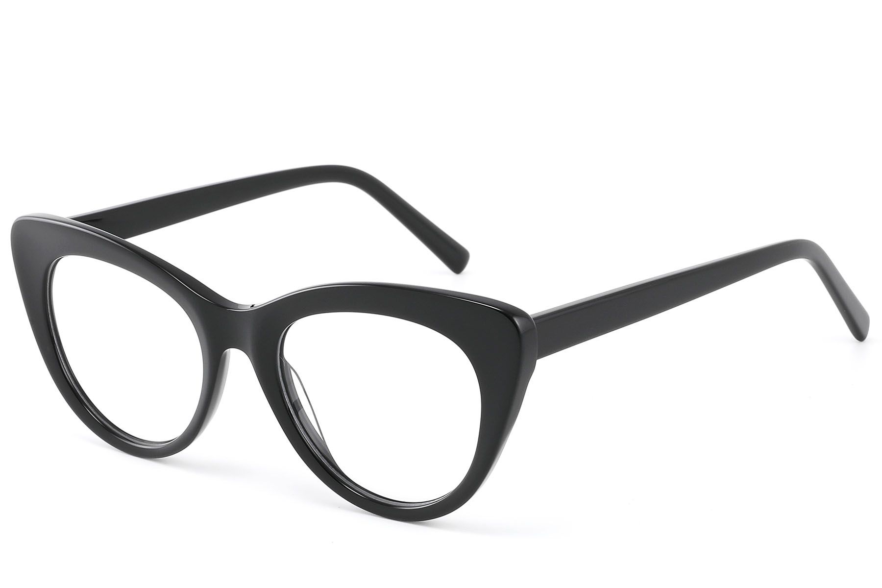 Butterfly Black Acetate Glasses #BS2607-0106