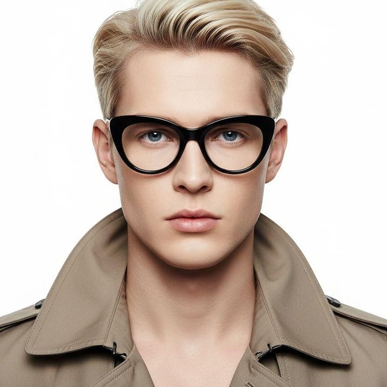 Butterfly Black Acetate Glasses #BS2607-0106
