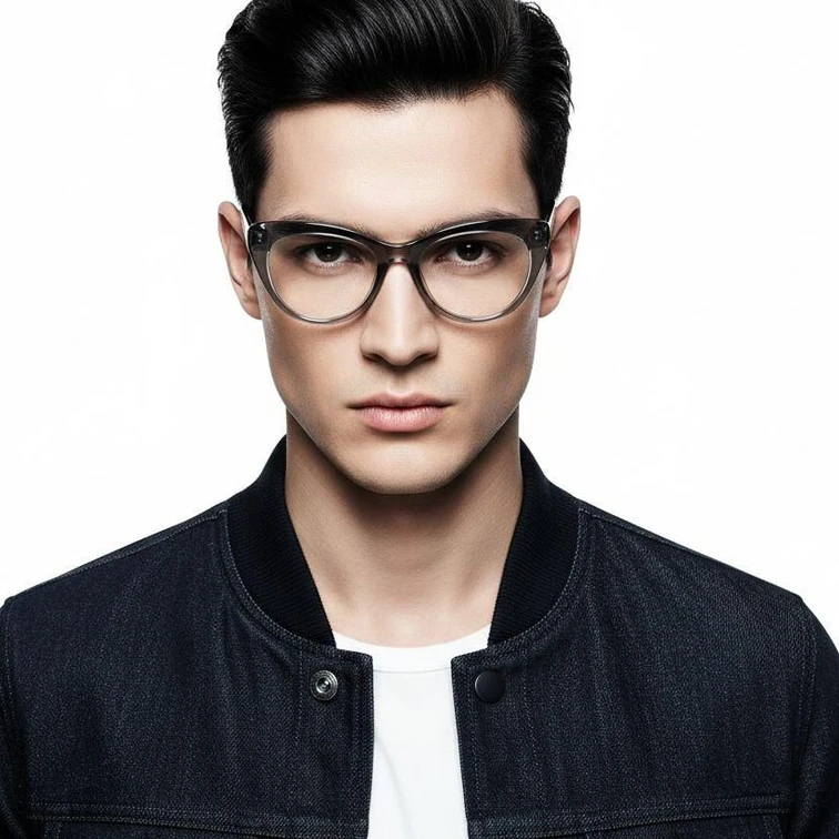 Gafas de acetato gris mariposa #BS2607-0108