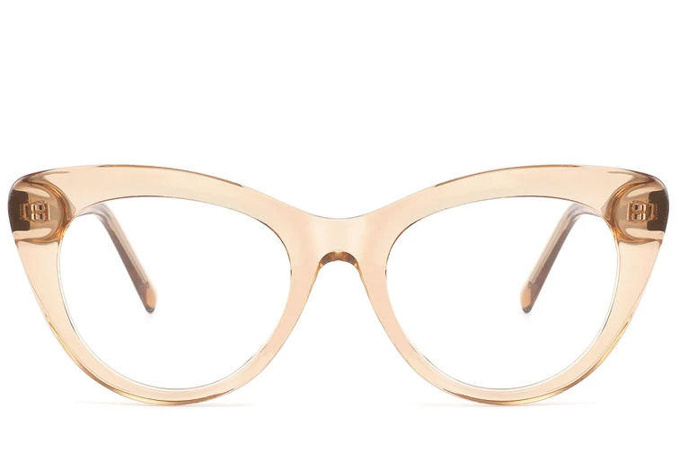 Occhiali in acetato arancione con motivo a farfalla #BS2607-0109