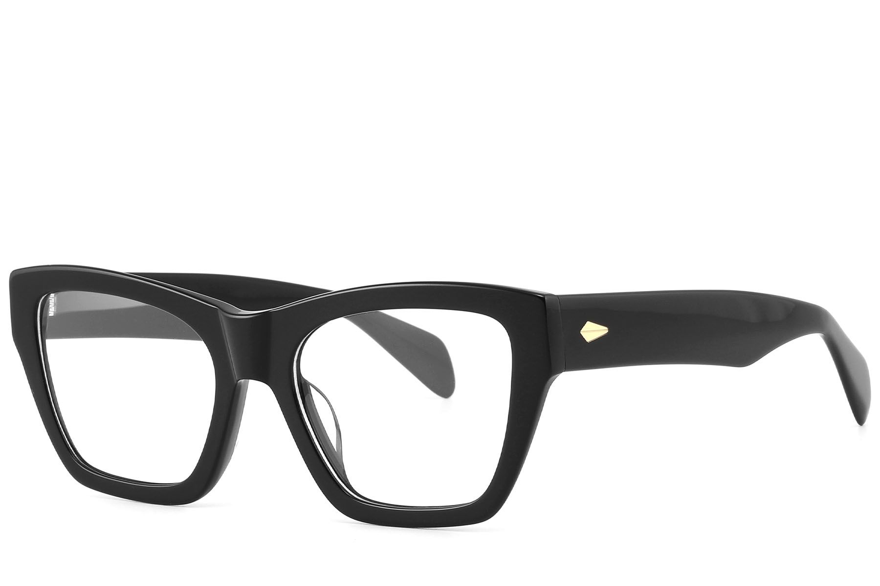 Butterfly Black Acetate Glasses #BS2607-0114