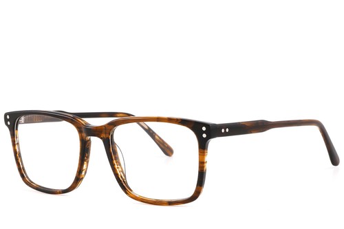 Rectangular Tortoiseshell Acetate Glasses #BS2607-0119
