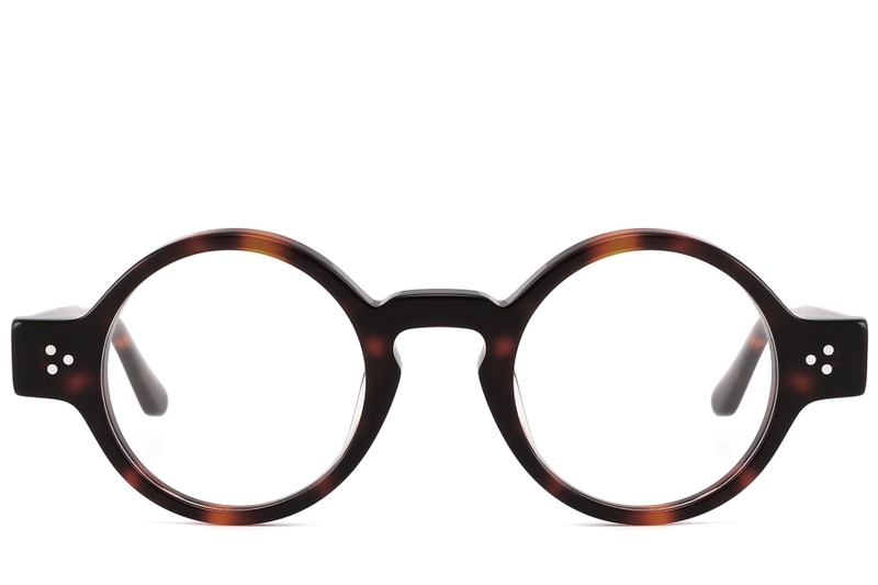 Round Tortoiseshell Acetate Glasses #BS2607-0125
