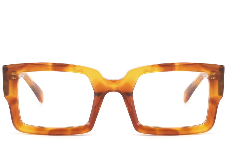Lunettes rectangulaires en acétate écaille de tortue #BS2607-0138