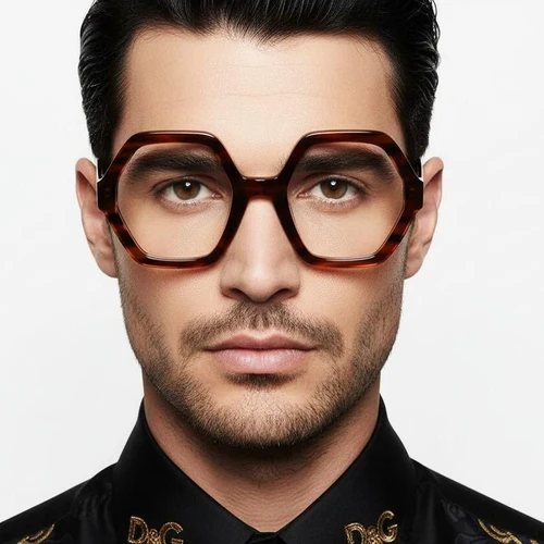 Geometric Tortoiseshell Acetate Glasses #BS2607-0145