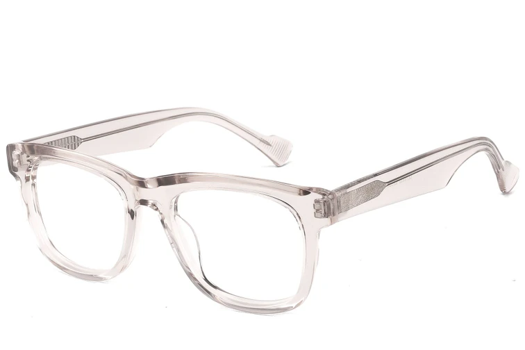 Rechteckige rosa Acetatgläser #BS2607-0156