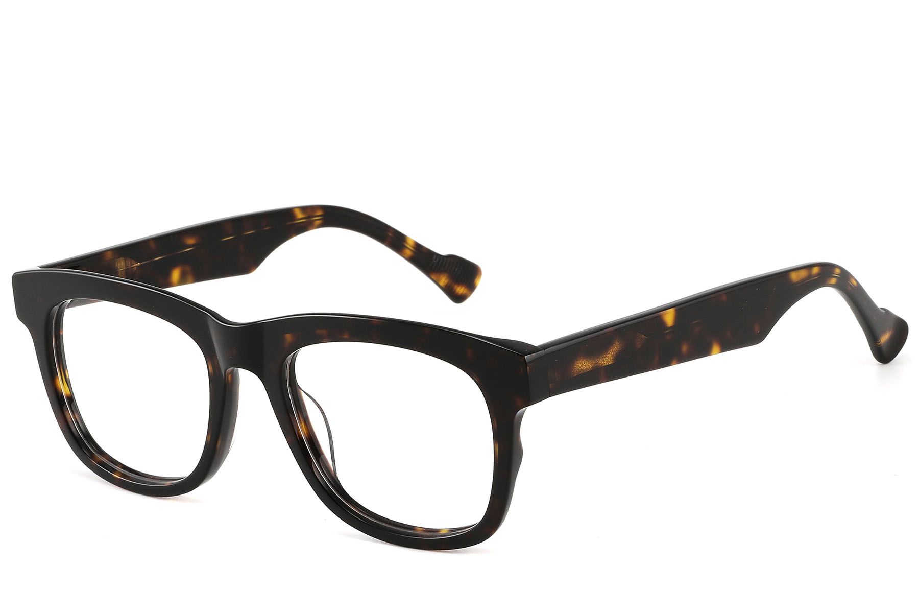 Rectangular Tortoiseshell Acetate Glasses #BS2607-0157
