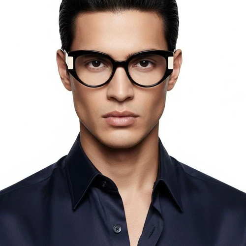 Butterfly Black Acetate Glasses #BS2607-0159