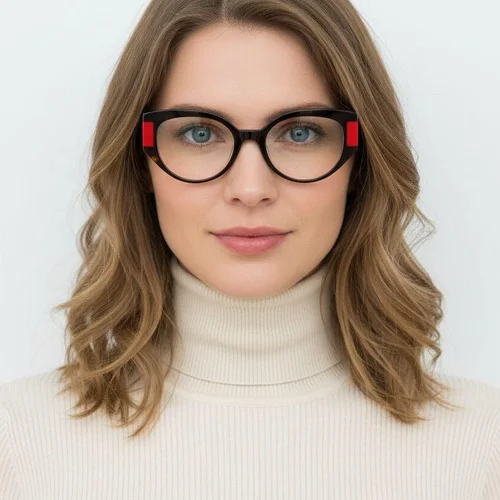 Lunettes en acétate écaille de tortue papillon #BS2607-0160