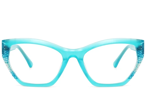 Gafas de acetato azul mariposa #BS2607-0163
