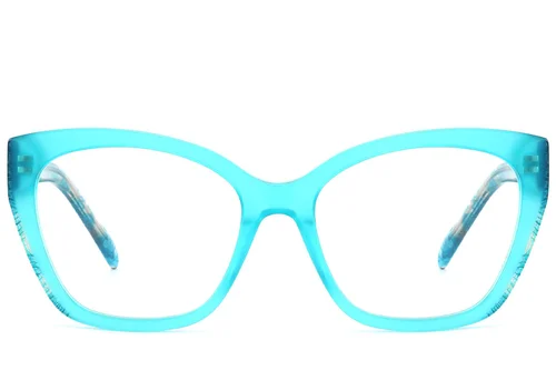Lunettes en acétate bleu papillon #BS2607-0165