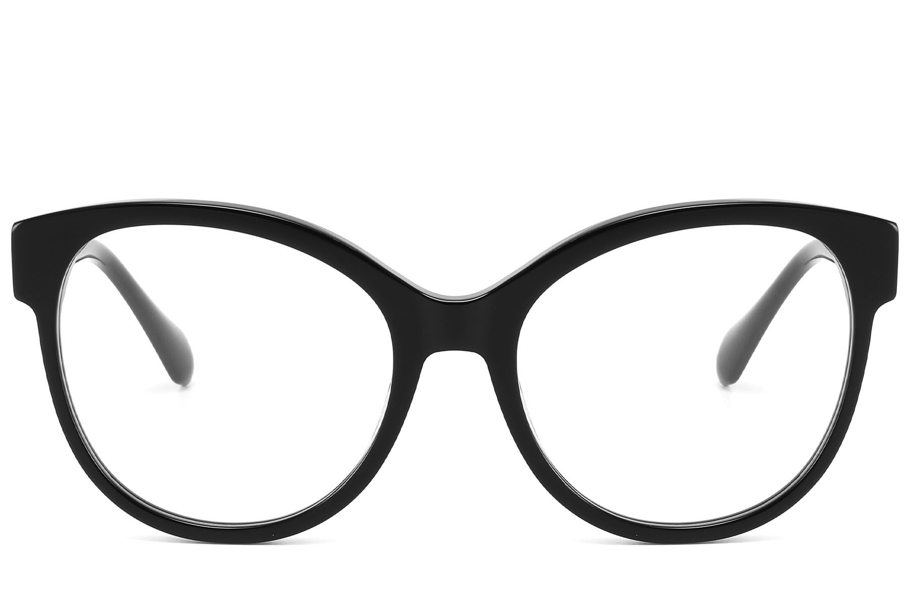 Butterfly Black Acetate Glasses #BS2607-0170