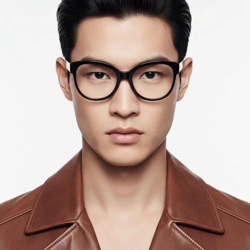 Lunettes papillon en acétate noir #BS2607-0170