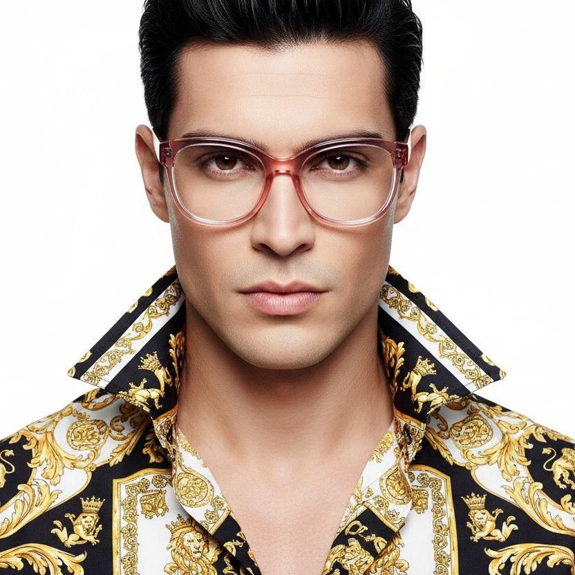 Butterfly Pink Acetate Glasses #BS2607-0171