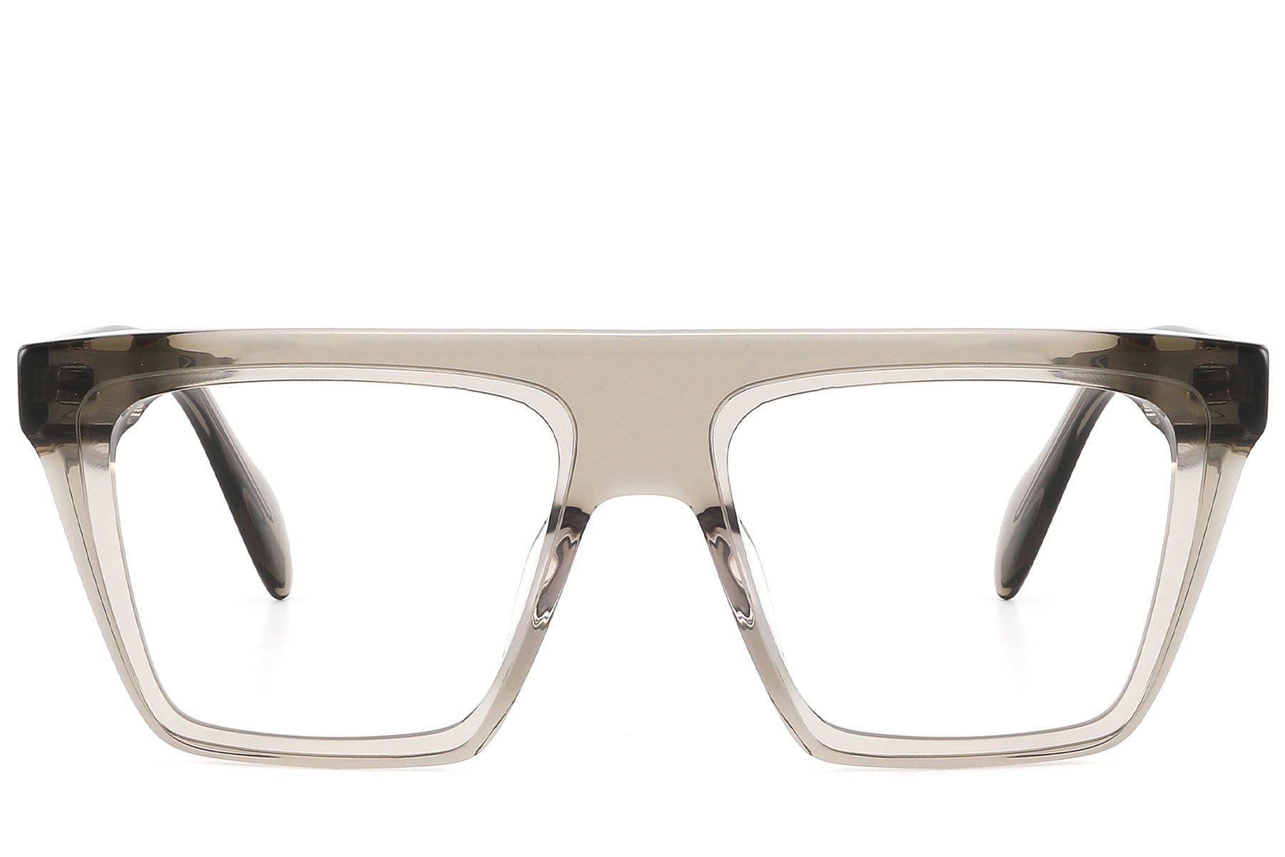 Gafas rectangulares de acetato gris #BS2607-0173