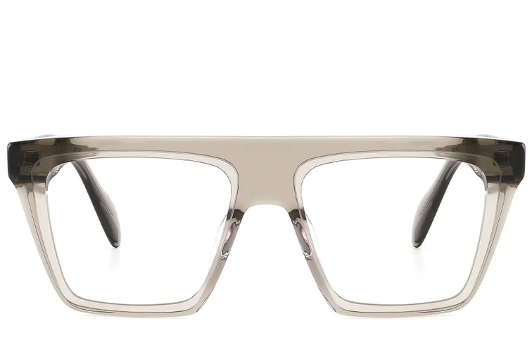 Gafas rectangulares de acetato gris #BS2607-0173