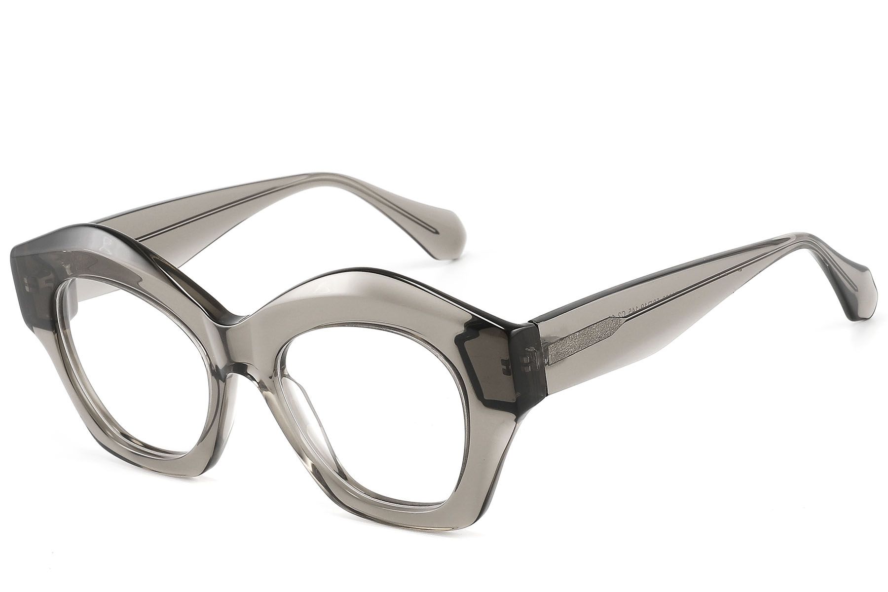 Geometric Gray Acetate Glasses #BS2607-0176