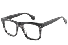 Gafas rectangulares de acetato negro #BS2607-0181