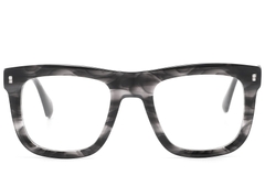 Gafas rectangulares de acetato negro #BS2607-0181