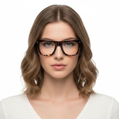 Gafas rectangulares de acetato de carey n.° BS2607-0183