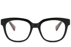 Rectangular Black Acetate Glasses #BS2607-0207