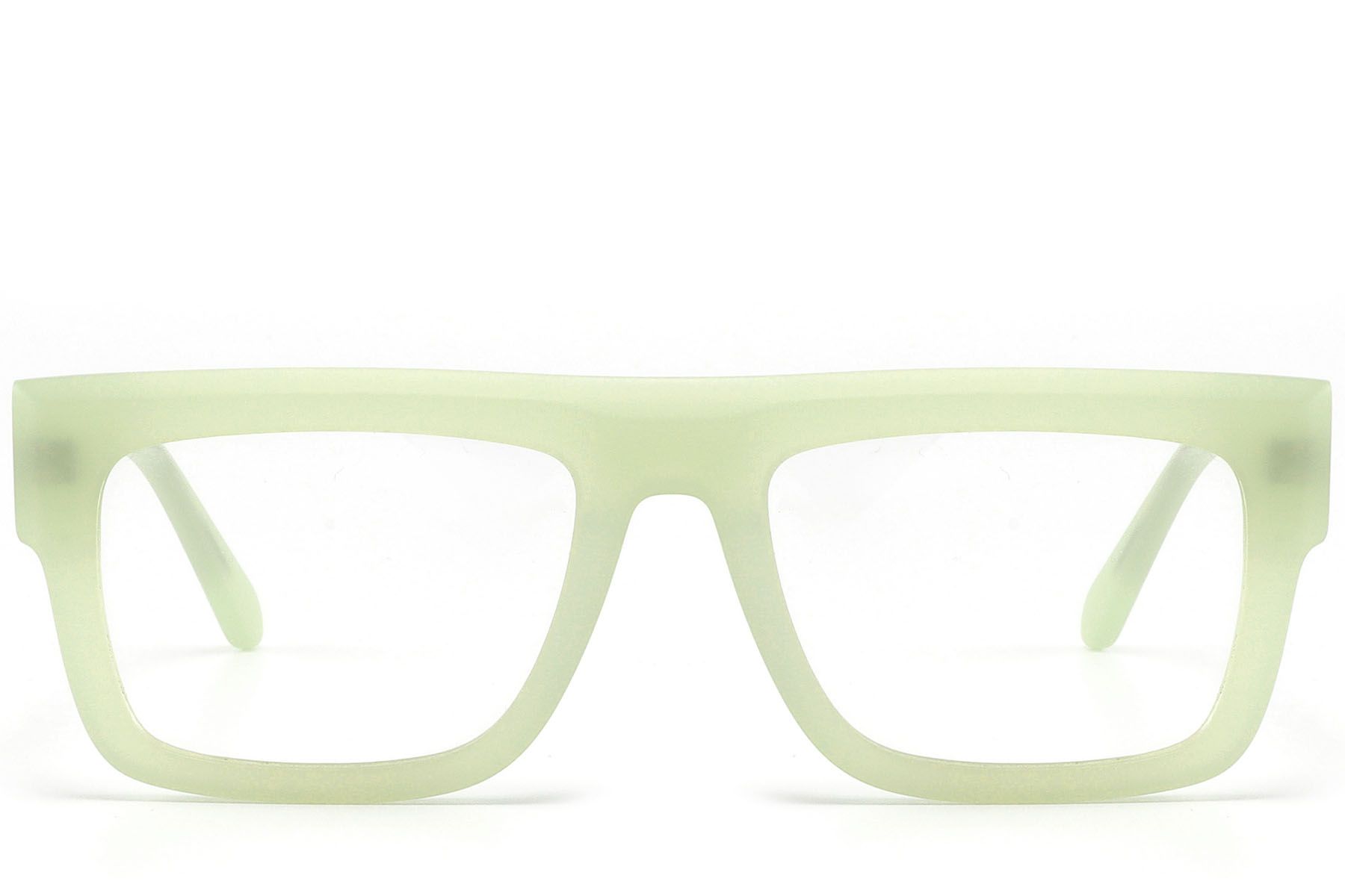 Rectangular Green Acetate Glasses #BS2607-0221