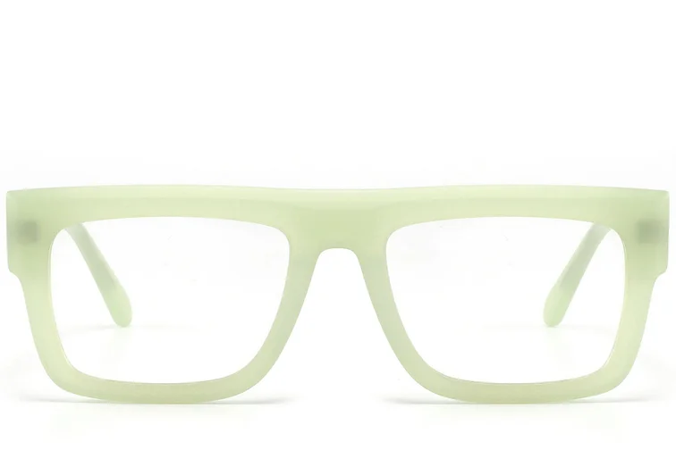 Bicchieri rettangolari in acetato verde #BS2607-0221