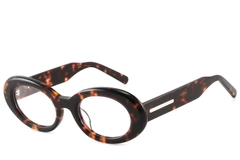 Oval Tortoiseshell Acetate Glasses #BS2607-0228
