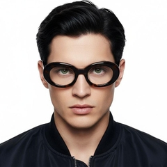 Oval Tortoiseshell Acetate Glasses #BS2607-0228