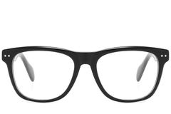 Rectangular Black Acetate Glasses #BS2607-0230