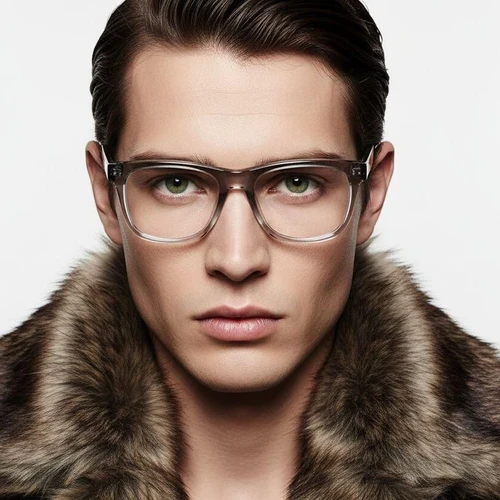 Rectangular Grey Acetate Glasses #BS2607-0231
