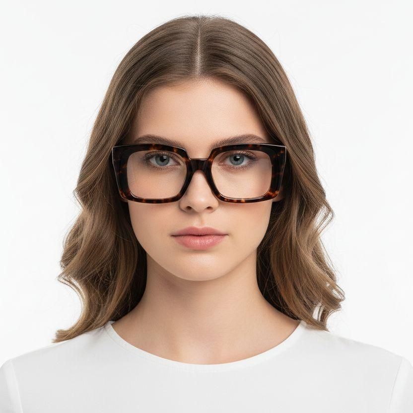 Gafas rectangulares de acetato de carey n.° BS2607-0234